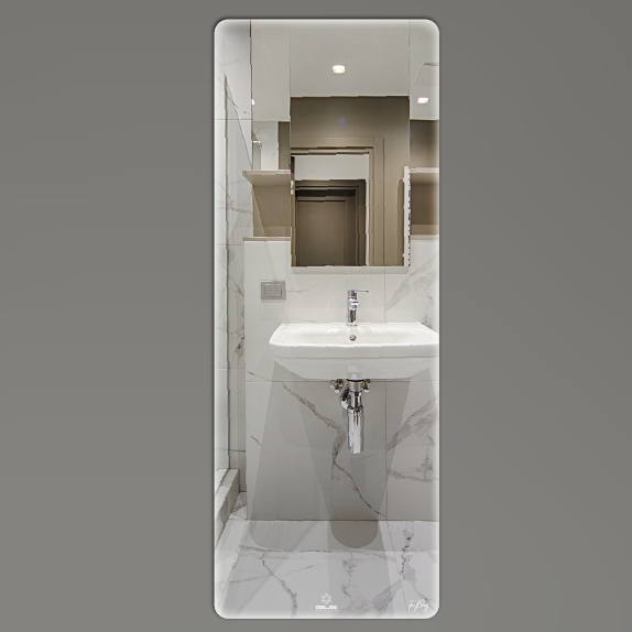 Gương nhà tắm hình chữ nhật toàn thân GLS S00R70 (600x1600mm)
