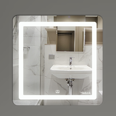 Gương nhà tắm hình tròn hoa văn viền GLS S00C83 (600x600mm) - Image 4