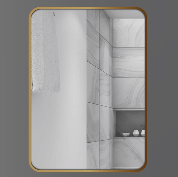 Gương nhà tắm hình vòm mài bóng cạnh GLS S00A30 (500x700mm) - Image 3