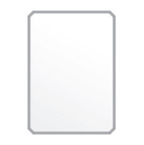 Gương phòng tắm Bancoot tráng bạc 5 lớp kẻ góc đính hạt BC107 - Image 6