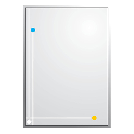 Gương phòng tắm Bancoot tráng bạc elip đính hạt BC123 - Image 3