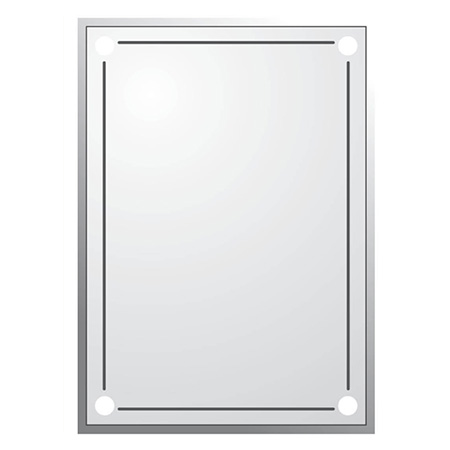 Gương phòng tắm Bancoot tráng bạc trái tim đính hạt BC124 - Image 6