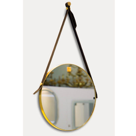 Gương phòng tắm dây da đèn led tròn Đình Quốc DQ 99903 (60x60) - Image 4
