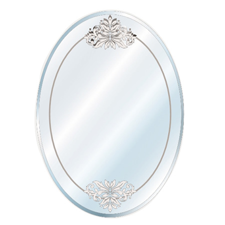 Gương phòng tắm dây da tròn Đình Quốc DQ 69018A (50x50) - Image 6