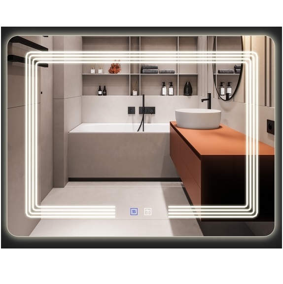 Gương phòng tắm đèn led Bancoot LKM101D (600x800mm) - Image 4