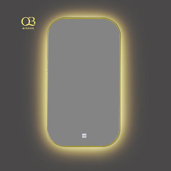 Gương phòng tắm đèn led màu đen QB QT004 (750x680x120mm) - Image 5