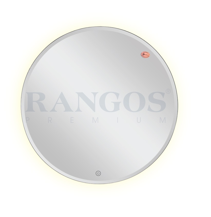 Gương phòng tắm đèn led ON-OFF Rangos RG-LED D60AU (600x600x5mm) - Image 4