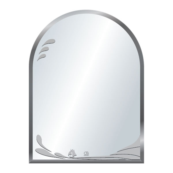 Gương phòng tắm khung kim loại mạ đen QB Q702 (60x120) - Image 3