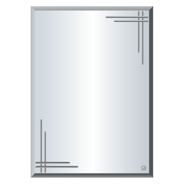 Gương phòng tắm khung kim loại mạ vàng QB Q701 (60x80) - Image 3