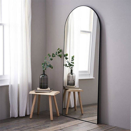 Gương phòng tắm khung viền màu trắng nghệ thuật MIKEN MKG-NT0022W - Image 3