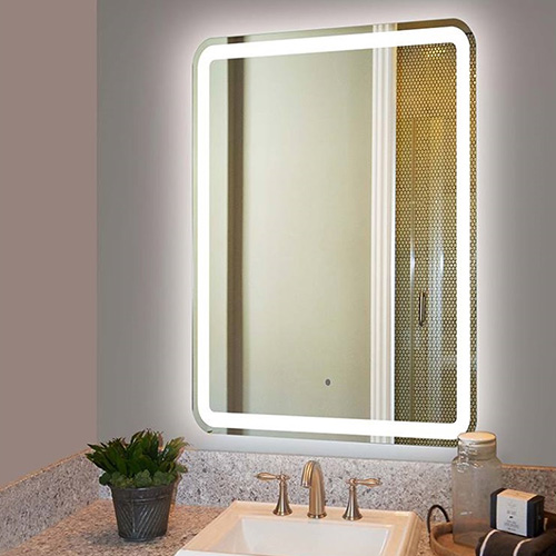 Gương phòng tắm khung viền màu trắng nghệ thuật MIKEN MKG-NT0022W - Image 4