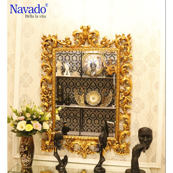 Gương tân cổ điển Navado NO15433 (90cm, mặt gương 50cm) - Image 6