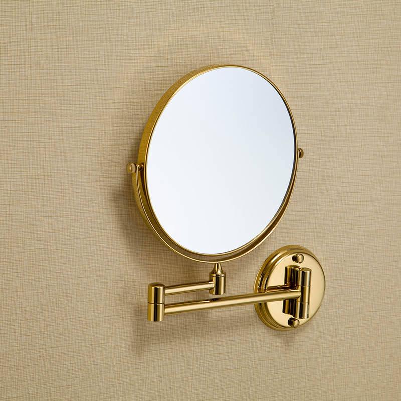 Gương trang điểm màu vàng phóng đại Miken MKG-P1080001G