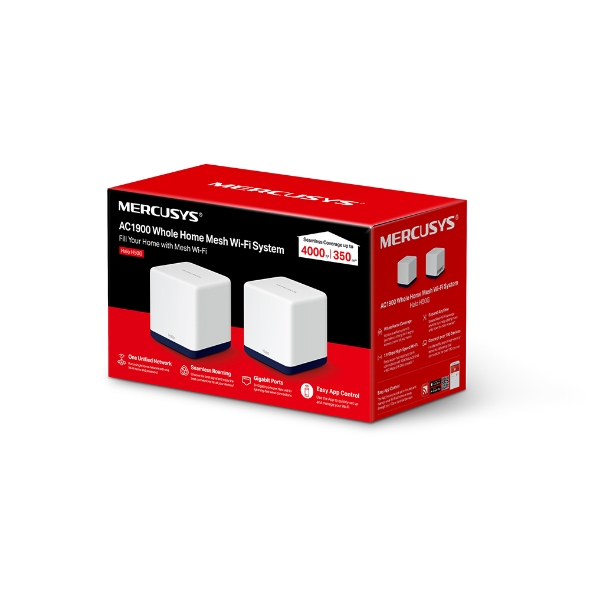 Hệ Thống Mesh Wi‑Fi 5 AC1900 Mercusys Halo H50G 2-pack - Image 2