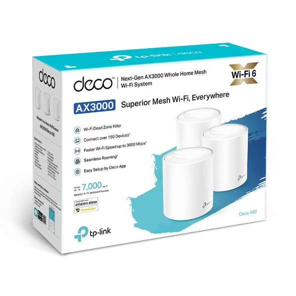 Hệ thống Wi-Fi Mesh TP-Link Deco X20 cho Gia đình AX1800 - (3-Pack) - Image 2