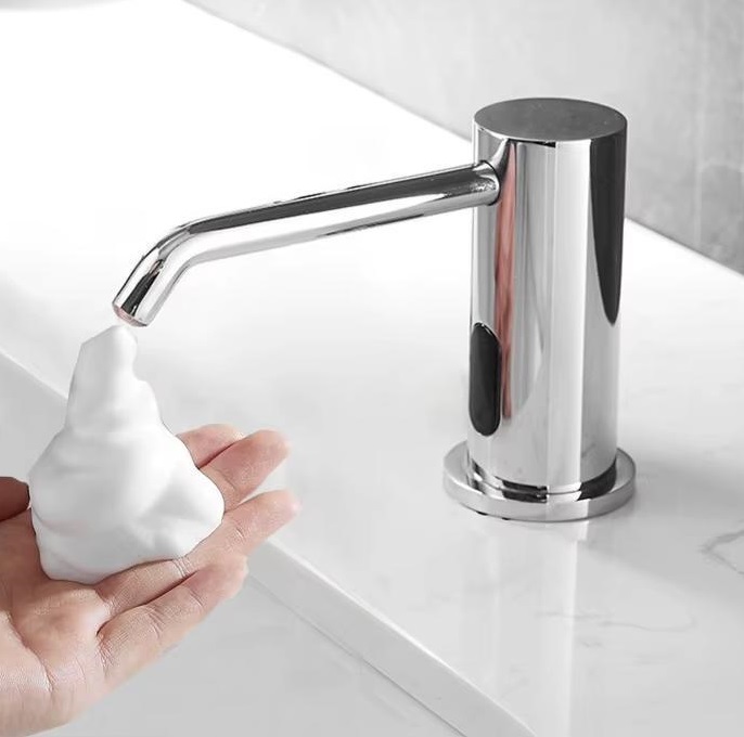 Hộp đựng xà phòng rửa tay tự động Miken CFV105MM-W - Đầu ra bọt