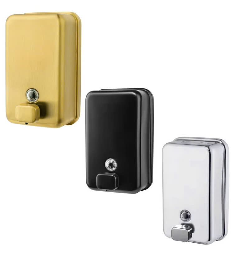Hộp xịt xà phòng dung tích lớn các màu đen, vàng, crom Miken MKH-N9088-12 - Image 4