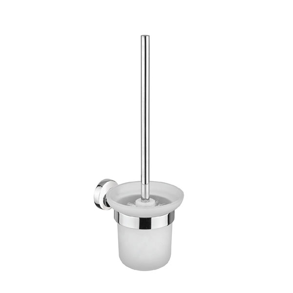 Kệ chổi cọ Toilet treo tường các màu crom, Inox mờ, vàng, hồng vàng, đen Miken MK-PC0053 - Image 3