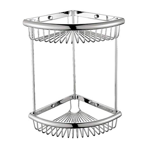 Kệ để dầu gội góc 2 tầng màu ghi (Gray color) Miken MKKG-2245G - Image 5