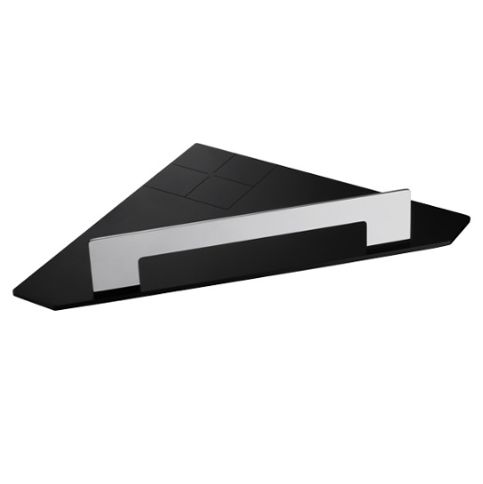 Kệ để dầu gội sữa tắm 1 tầng màu đen Miken MKK-3010B - Image 5