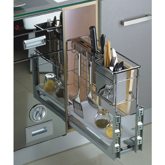 Kệ đựng dao thớt chai lọ inox nan vuông Grob CS-20 - Image 3
