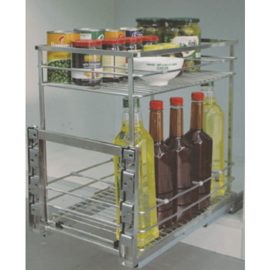 Kệ đựng gia vị Inox 304 nan dẹt Grob GC304-20B