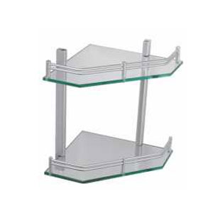 Kệ góc 1 tầng Đồng mạ Crom bóng Miken MKK-1905 - Image 3