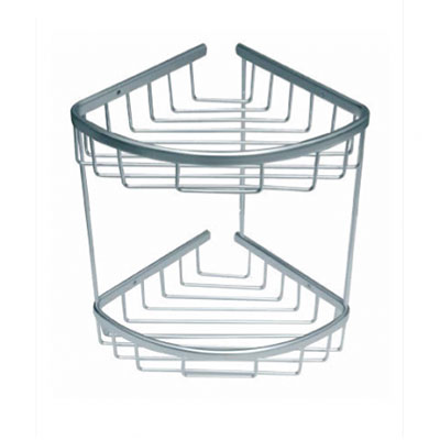 Kệ góc 2 tầng Đồng mạ Crom bóng Miken MKK-3119 - Image 4