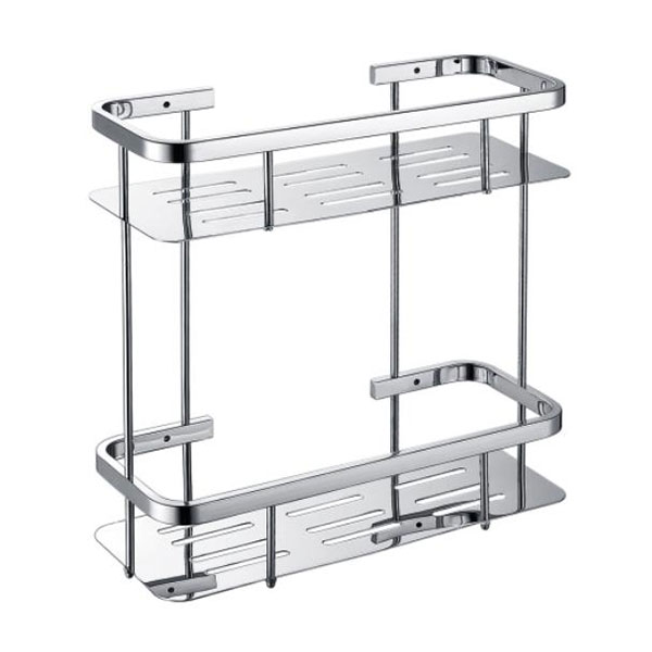 Kệ góc 2 tầng Đồng mạ Crom bóng Miken MKK-3991 - Image 4