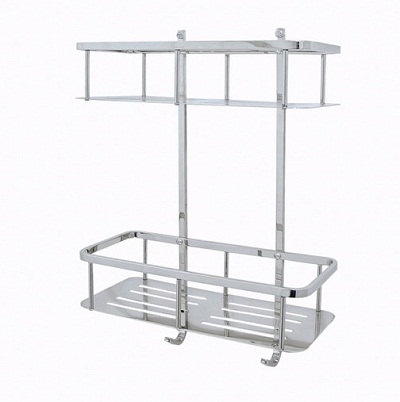 Kệ treo tường 2 tầng góc ASAMI 132 (Có móc) - Image 5