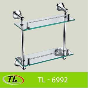Kệ treo tường 2 tầng góc Duraqua B603 (225x225x365mm) - Image 5