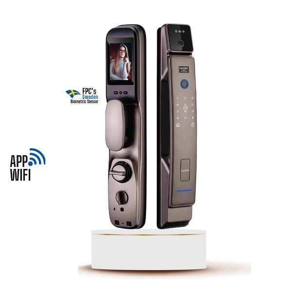 Khóa cửa đại sảnh mạ đồng cổ Faster FS039 AC - Image 3