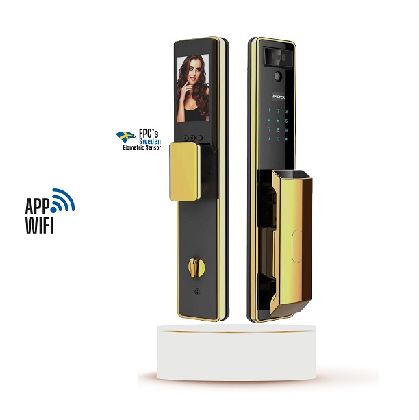Khóa cửa đại sảnh mạ đồng Faster FS009 BG BRASS - Image 3