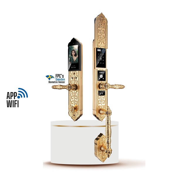 Khóa cửa đại sảnh mạ vàng Faster FS009 24K BRASS