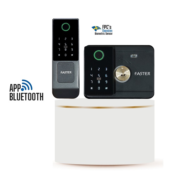 Khóa cửa nhận diện khuôn mặt Face ID Faster FS029 24K - Image 3