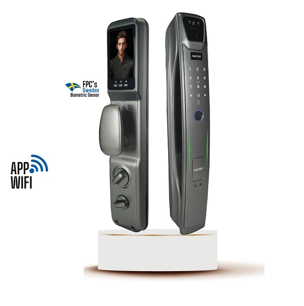 Khóa cửa nhận diện khuôn mặt Face ID Faster FS029 24K - Image 5