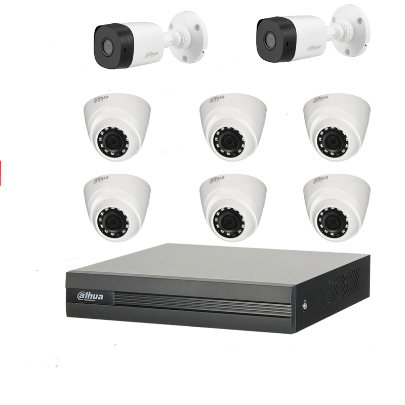 Lắp Đặt Trọn Bộ 8 Mắt Camera Dahua