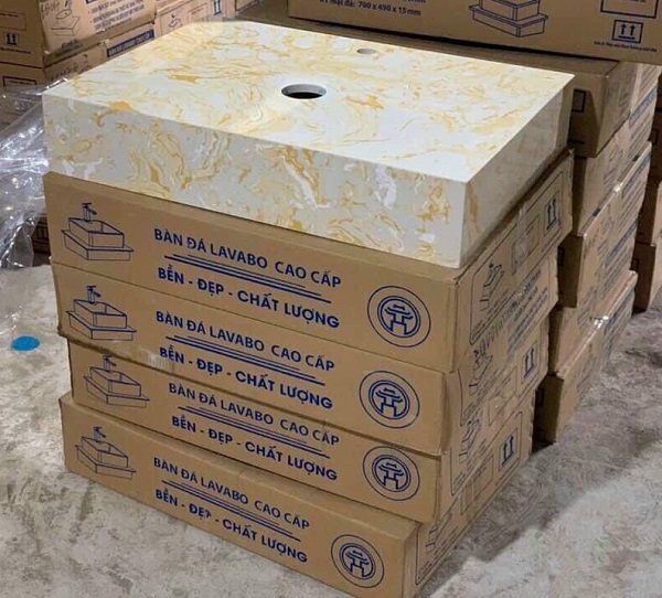 Mặt bàn đá chậu rửa lavabo HM-90134 - Image 3