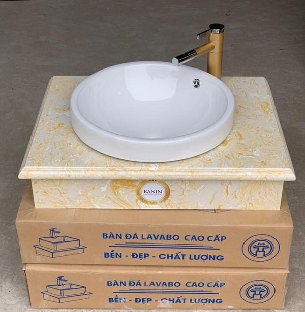 Mặt bàn đá chậu rửa lavabo HM-90134 - Image 4