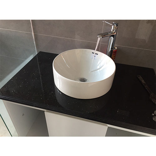 Mặt bàn đá chậu rửa lavabo màu đen HM-7050-2 - Image 5