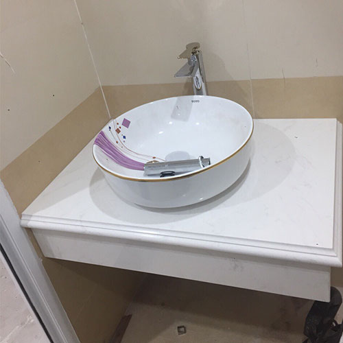 Mặt bàn đá chậu rửa lavabo màu đen HM-7051-5 - Image 3