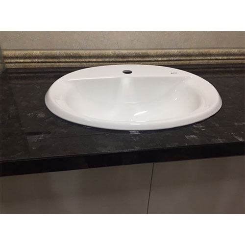 Mặt bàn đá chậu rửa lavabo màu vàng HM-7051-6 - Image 5