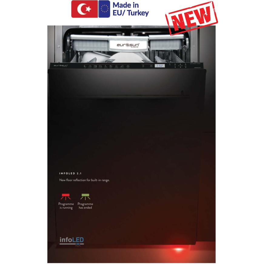 Máy rửa bát Eurosun SMS81EU19ES màu bạc - Image 3