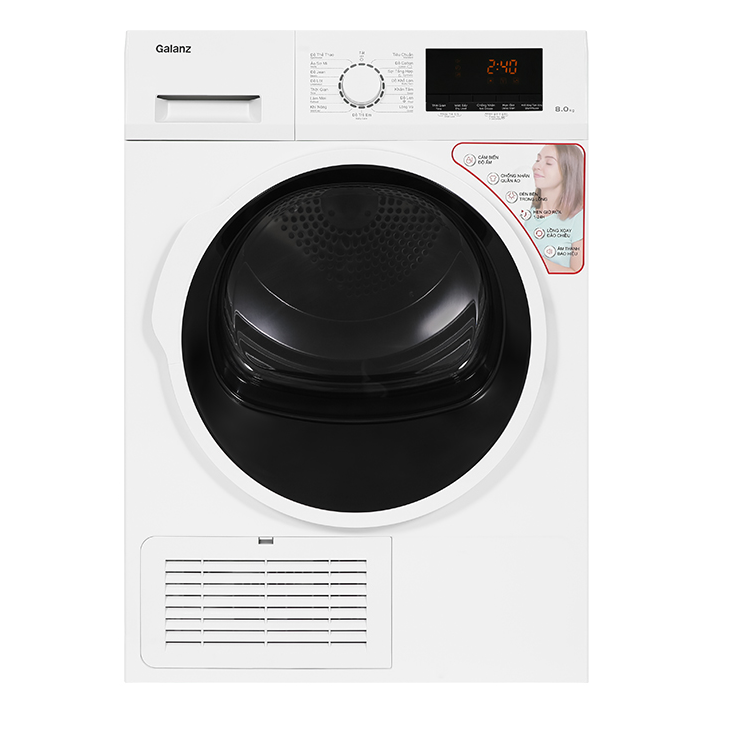 Máy sấy quần áo thông hơi GALANZ DV-80T5C(S) - Image 4