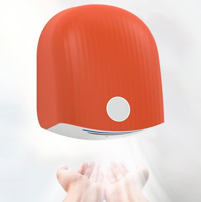 Máy sấy tay tự động màu cam Miken MST-A1020RG
