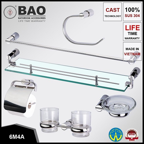 Móc áo đơn mạ vàng BAO BN 243V - Image 4