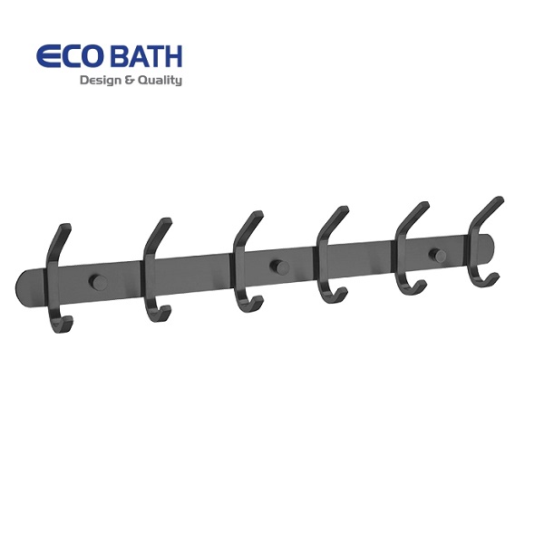 Móc áo treo tường 6 móc hình giọt nước SF-152-6 (55cm) - Image 4