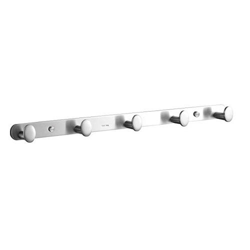Móc quần áo 6 treo tường màu vàng chải EcoBath EC2038-6BG - Image 4