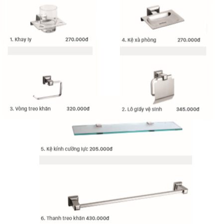 Móc treo khăn 7 móc Đình Quốc 49005 - Image 3