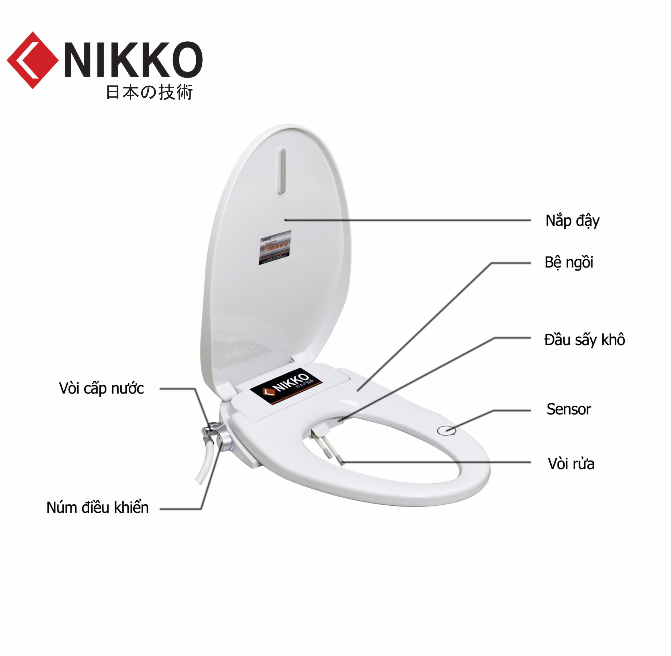 Nắp bồn cầu điện tử Royal RB1830 - Image 5